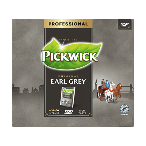 Pickwick Earl Grey - černý čaj, 100 x 2g x 6 - front