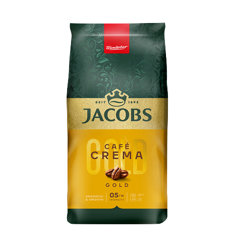 JACOBS CREMA GOLD - ZRNKOVÁ KÁVA, 4 X 1 KG X 1