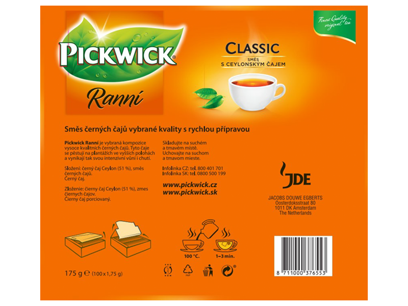 Pickwick Ranní - back