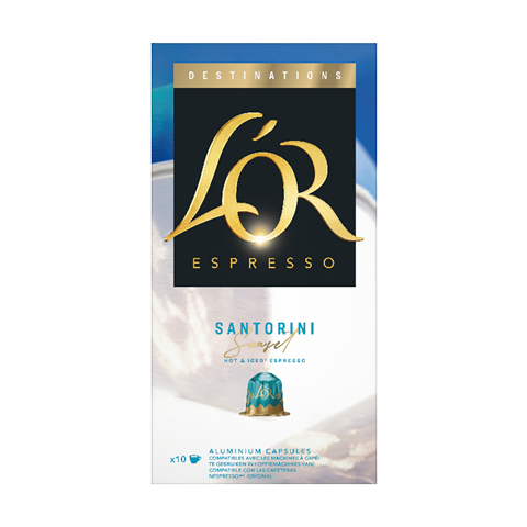 L'OR ESPRESSO SANTORINI - KOMPATIBILNÍ KAPSLE PRO NESPRESSO®* ORIGINAL, 10 X 10 KS